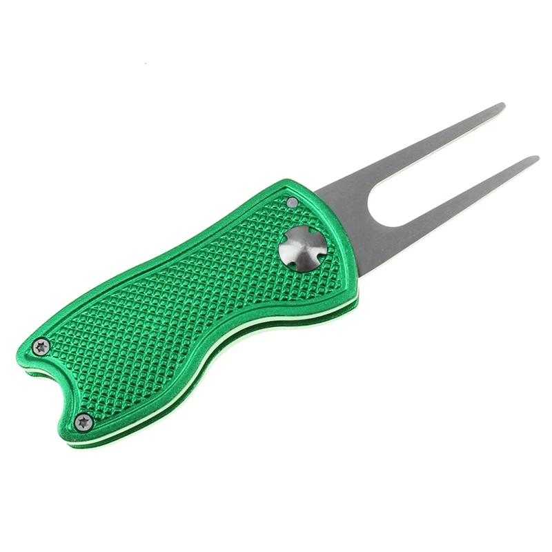 Stainless Stee Golf Greens Fork Pitch Forks Golf Pitchfork Divot Tool Golf Repair Fork Practical