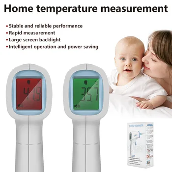 

Intelligent Speed Reading Electronic Thermometer LCD Digital Non-contact Infrared Thermometer Forehead Temperature Meter