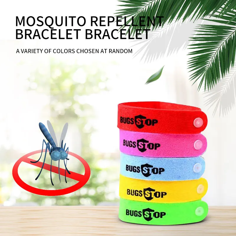 Pulsera repelente de insectos, equipo de acampada, herramientas al aire libre, Control de plagas, 1/10 Uds.