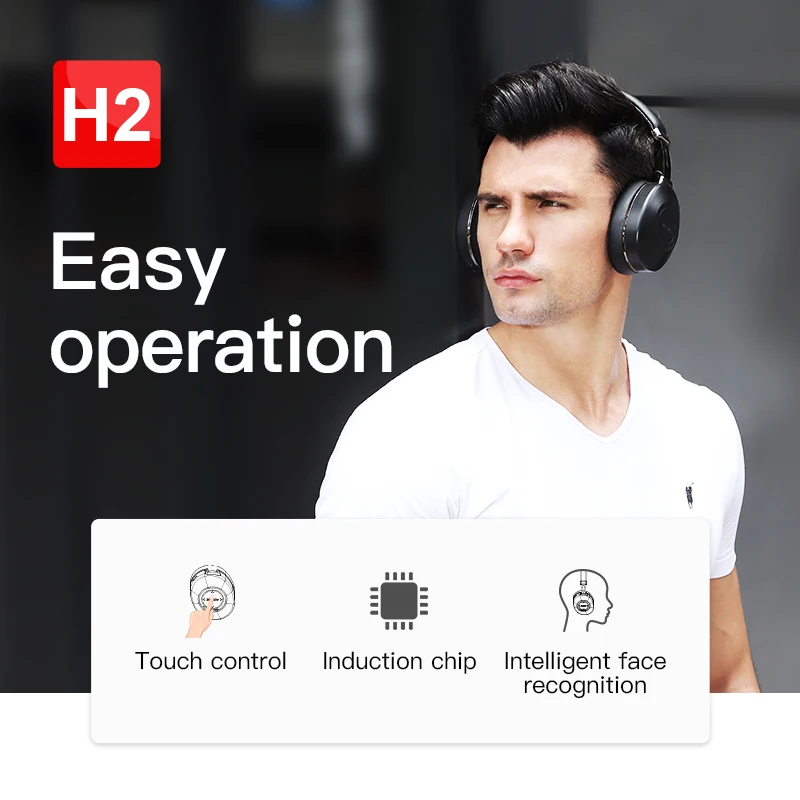 Bluedio H2 Bluetooth 5 0 наушники ANC беспроводная гарнитура HIFI Звук шаг подсчета SD слот для
