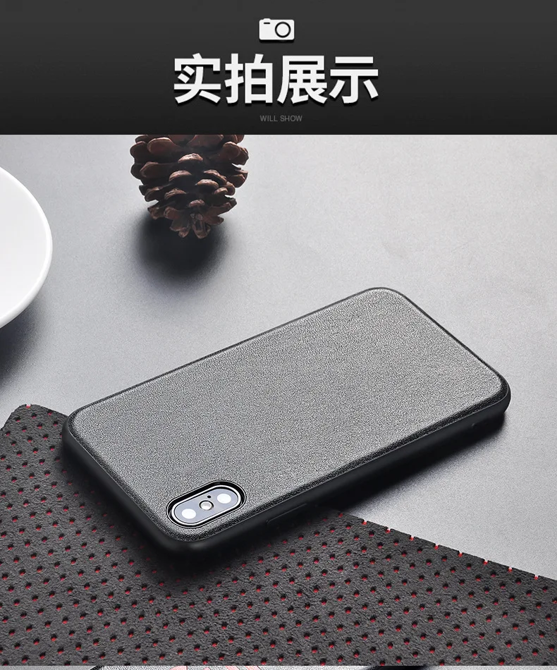 Роскошный чехол для IPhone 11 pro 7 8 Plus X XS Max XR кожаный чехол пуховая чистая зернистая задняя крышка для смартфона корпус из натуральной воловьей кожи