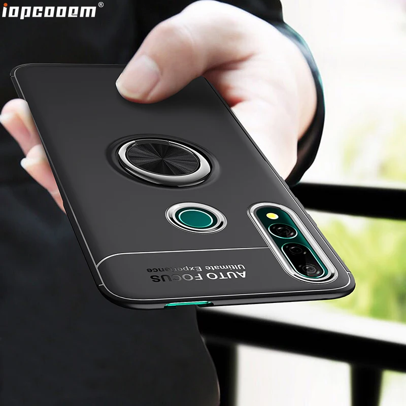 Чехол Y9 Prime 2019 для Huawei P Samart Z деловой чехол с магнитным кольцом телефона задняя