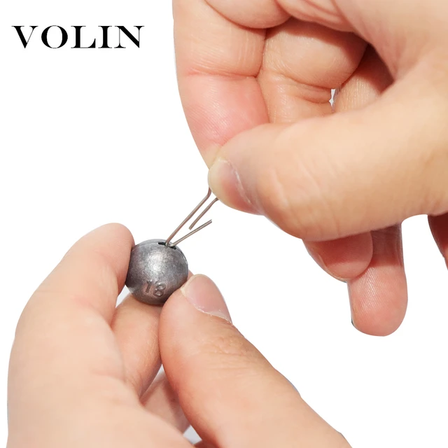 Volin NEW 5pcs 2g 3g 5g 7g 10g 12g 14g 18g 21g Fishing Lead Sinker Jig Lead  Head Deep Water Bullet with Sinker Round Balls - AliExpress