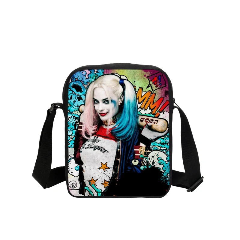 Модная женская сумка Harley Quinn детская школьная с принтом отряда самоубийц Сумка