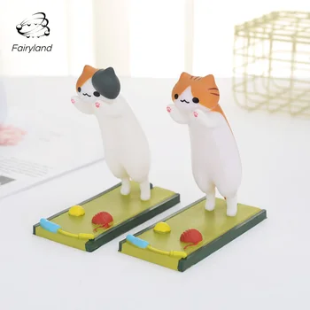 

Cute Cat Phone Support Holder Hot Selling Japanese Cartoon Animals Desktop Decoration Creative Orange Cat Lazy Phone Stand