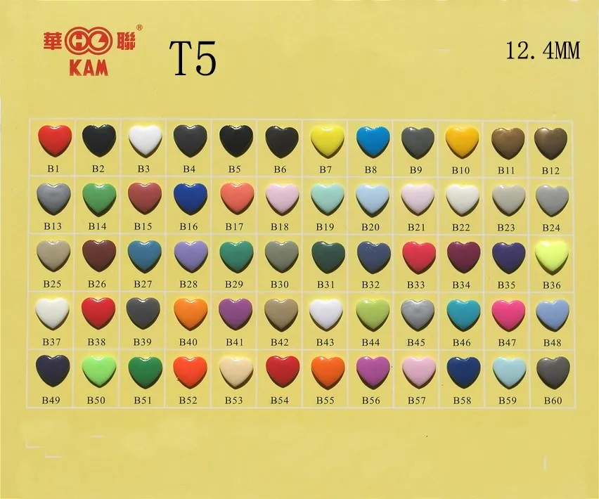 Message me color 1000 компл./коробка глянцевая цветная Звезда Форма KAM кнопка оснастки T5 оснастка звезда пластиковые попперы застежка для шитья ручной работы сделай сам Ткань поставки - Цвет: Message me color