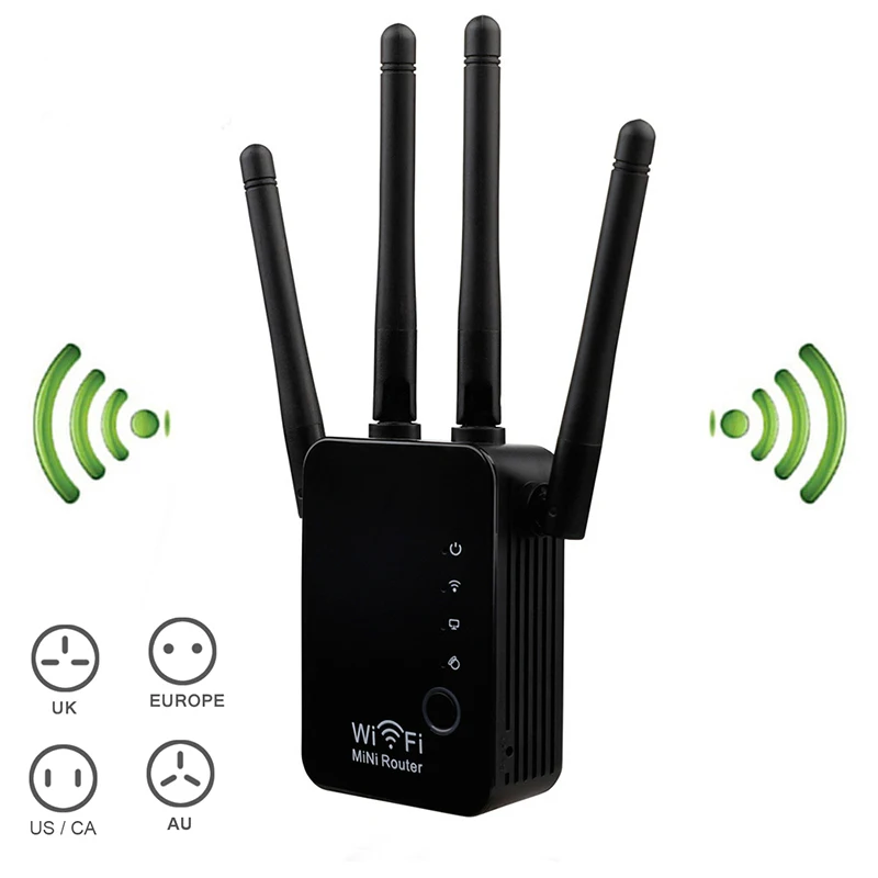 Мини Wifi беспроводной маршрутизатор повторитель сигнала Усилитель диапазона 300 Мбит/с домашний LFX-ING