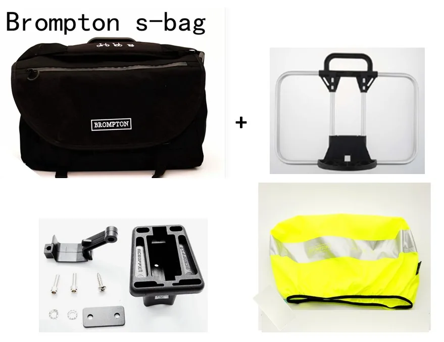 ACEOFFIX велосипедная корзина сумка для Brompton овощная корзина DuPont водонепроницаемая ткань S сумка для Brompton сумка - Цвет: full set