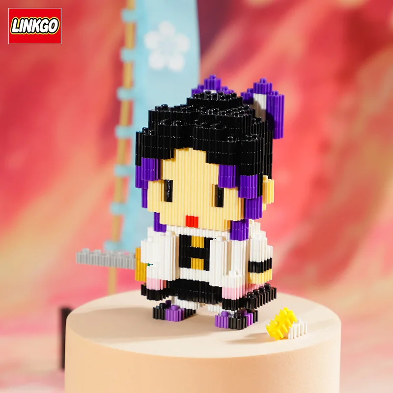 Anime Demon Slayer Figures Magic Building Blocks Kamado Tanjirou Nezuko Inosuke Mini Connectini Bricks Toys 212pcs+ For Children