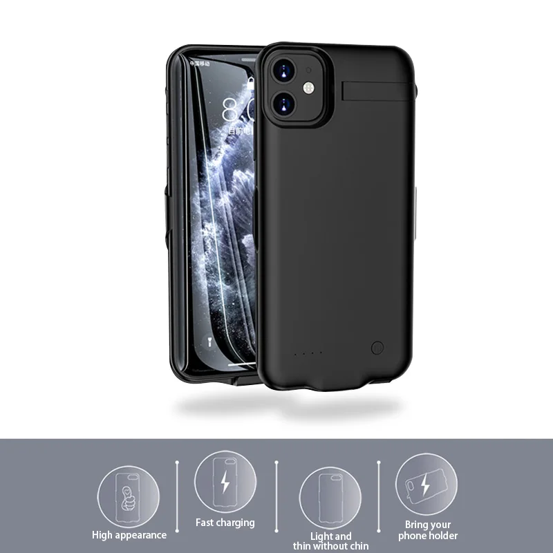 Тонкий чехол для зарядки аккумулятора 6000 мА/ч для iPhone 11 XS MAX XR X XS чехол для зарядки Powerbank чехол для iPhone 11 Pro Max чехол для аккумулятора