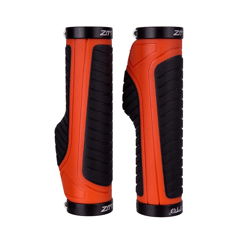 

Outdoor Cycling Bicycle Ergonomic Rubber Lock Handlebar Non-slip MTB Bike Aluminum Alloy + Rubber Handlebar