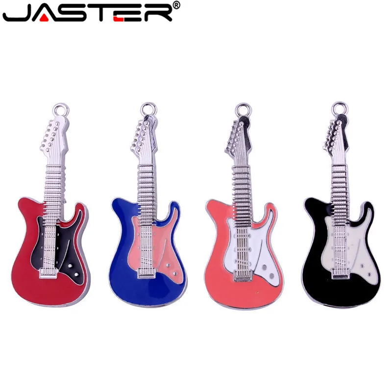 JASTER металлическая гитара USB флэш накопитель музыкальная модель ручка карта