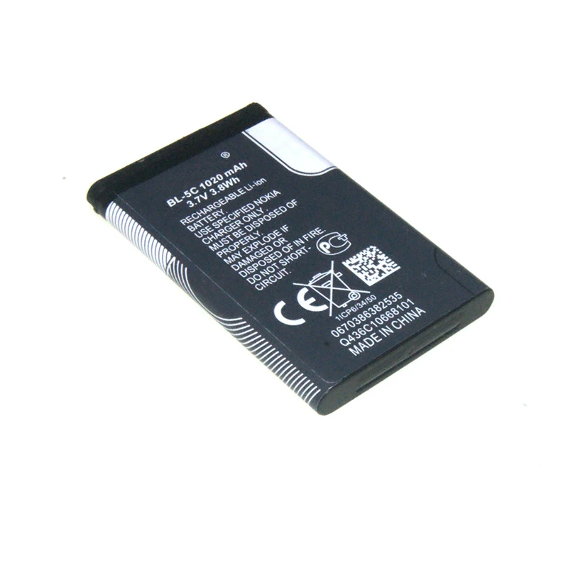 BL-5C BL5C BL 5C сменная литий-ионная литий Батарея 1020mAh батареи для Nokia 1112 1208 1600 2610 2600 n70 n71