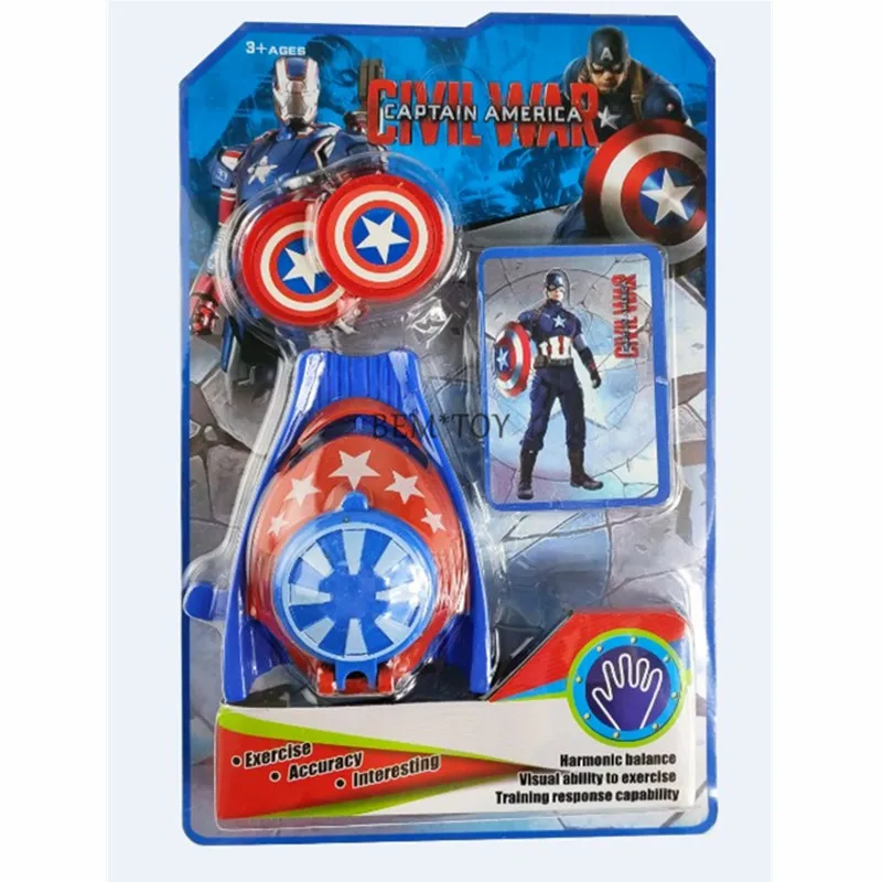 Marvel Мстители игрушки Человек-паук наручные пусковые устройства Бэтмен Железный человек перчатки игрушки для Childrdren подарок