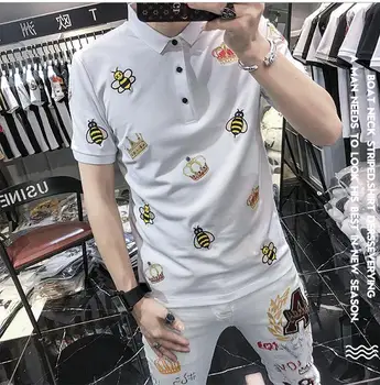 

2020 new embroidery polo shirt slim fit design