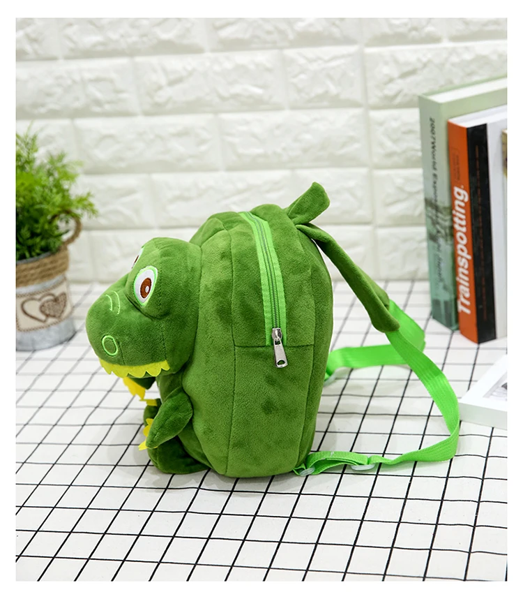 Soft Dinosaur Plush Backpack for Children Backpack Kids Small Bag Girl Cute Animal Prints Travel Bags Toys Gifts Plush Schoolbag