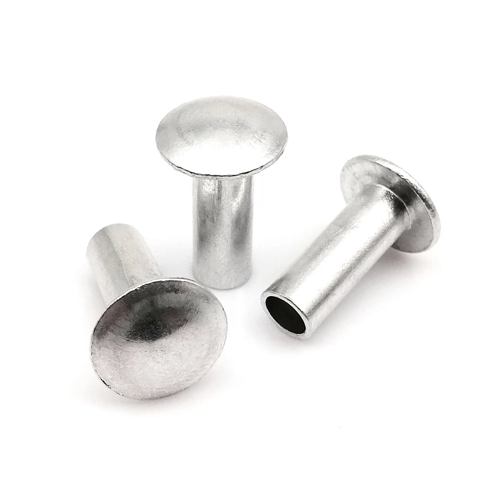 10/50pc M2 M2.5 M3 M4 M5 M6 GB873 Large Big Round Truss Head Half Semi Hollow Shank Aluminum Rivet Stem Diameter 2 2.5 3 4 5 6mm rivets and fasteners,rivets and screws