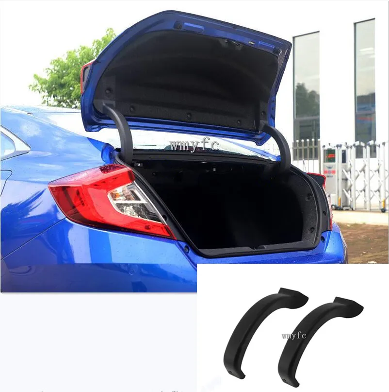

Car trunk back hinged protection decoration frame molding cover trim 2Pcs/Set For Honda Civic Si Sedan 10TH 2016-2019