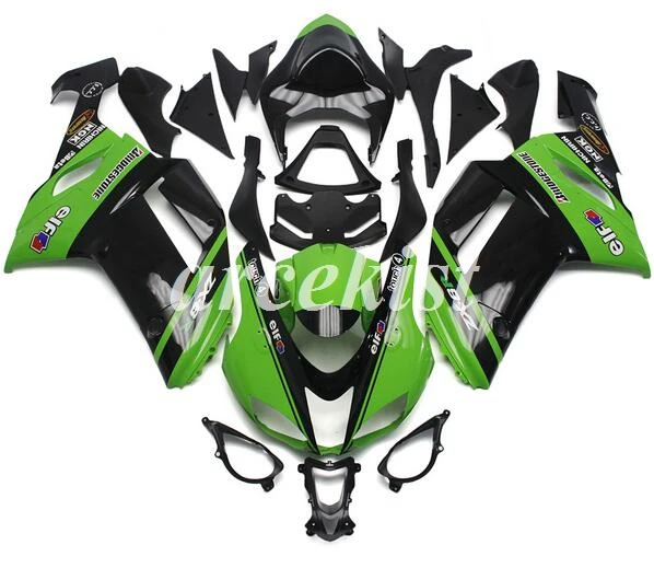 4 подарки ABS полный обтекатель комплект подходит для kawasaki Ninja ZX6R 636 2007 2008 07 08 6R ZX-6R Кузов Набор Синий Черный эльф