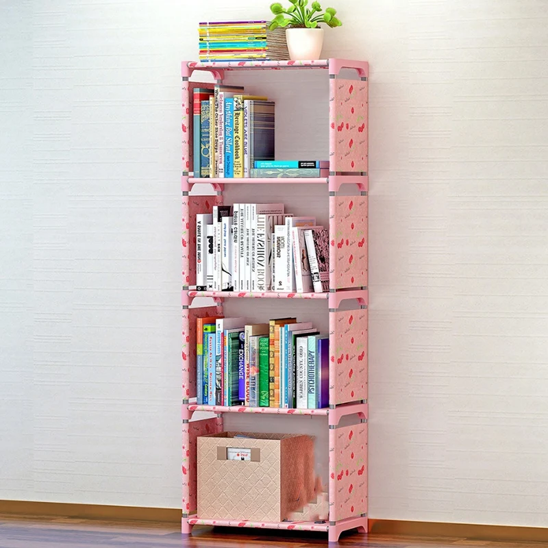 5-Shelf Bookcase Book Shelves Bookshelf Storage Bin Shelving Organizer New G6I0 
