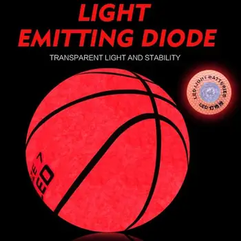 

Light Up Basketball High Brightness Led Growing Rubber Basketball for Training Freestyle Performances