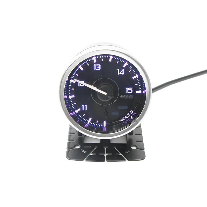 Для Def A1 boost Gauge автомобильный Измеритель 60 мм турбо температура воды Напряжение Температура масла давление масла вакуумный измеритель скорости 7 цветов - Цвет: VOLTS