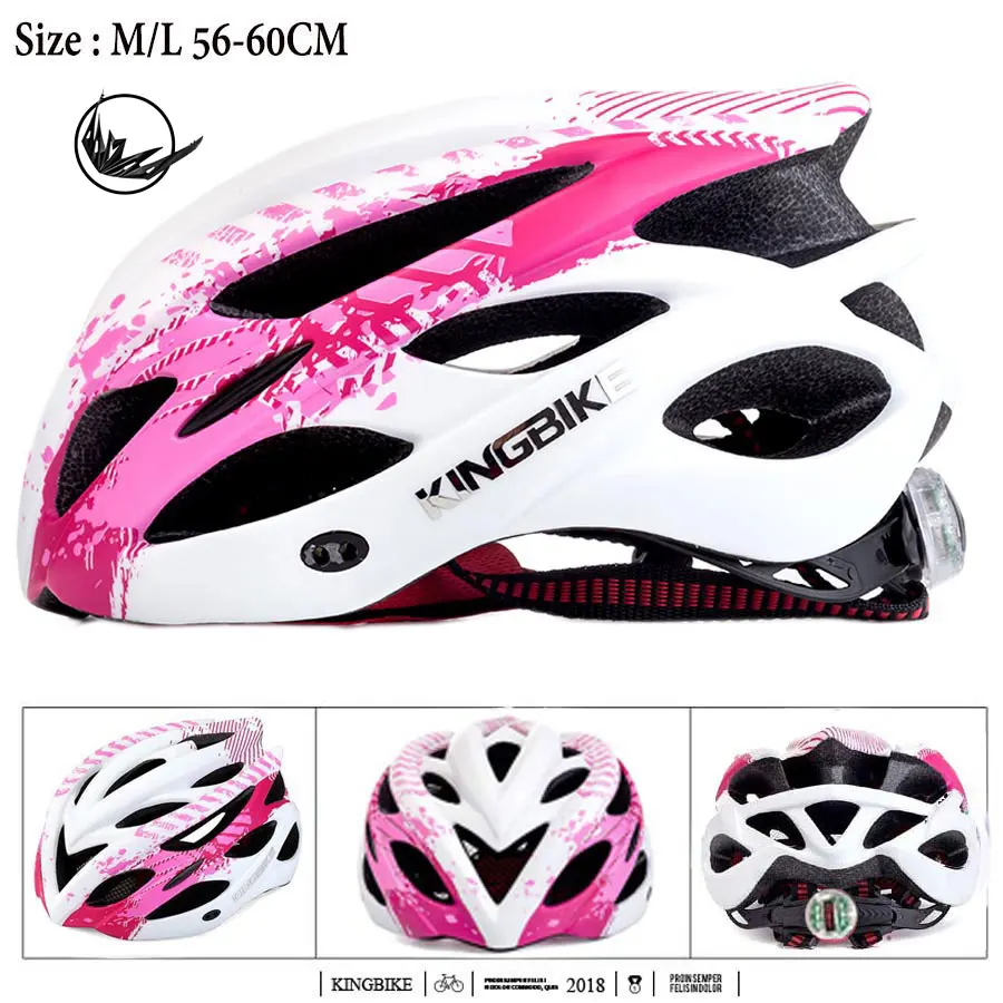 Взрослый/Молодежный велосипедный шлем с велосипедным шлемом дождевик MTB со съемным козырьком защитный задний светодиодный светильник вес велосипедный шлем - Цвет: 675-Pink