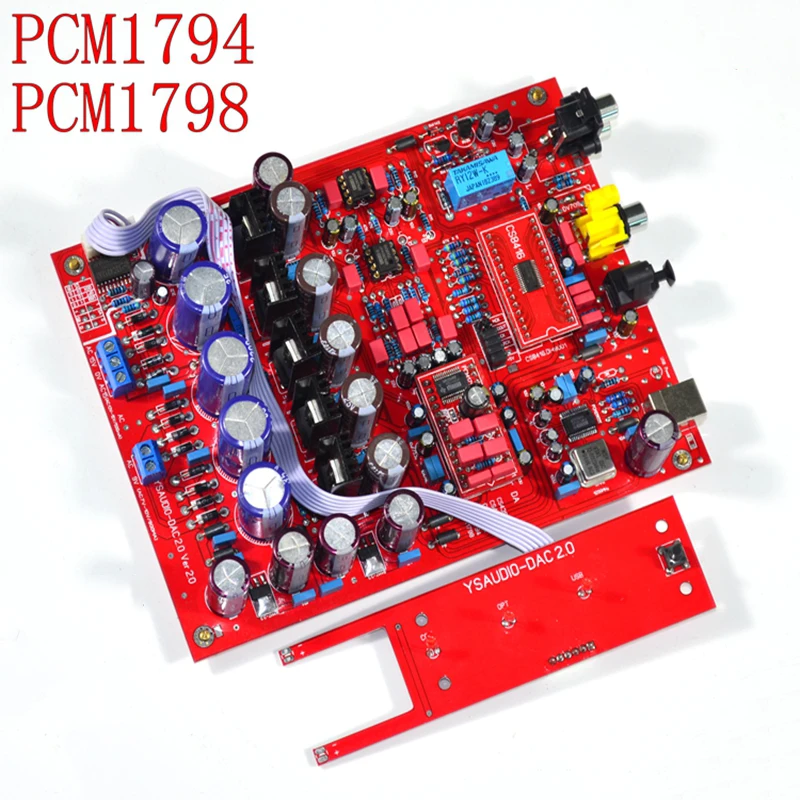 Lusya PCM1794/PCM1798 CS8416 DAC de Audio de fibra óptica coaxial usb decodificador de audio de 24b