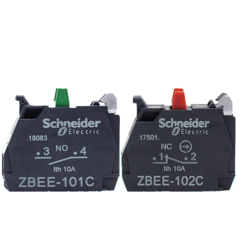 2PC New Schneider contact module ZBEE-101C 