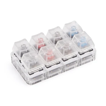 

8 Key Translucent Keycaps Testing Tool Cherry MX Switches Keyboard Tester