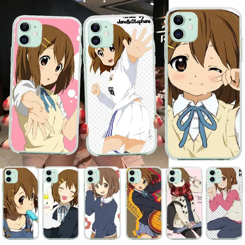 Пенгуван к-он! Hirasawa Yui Мягкий силиконовый чехол для телефона из ТПУ iPhone 11 pro XS MAX 8 7 6