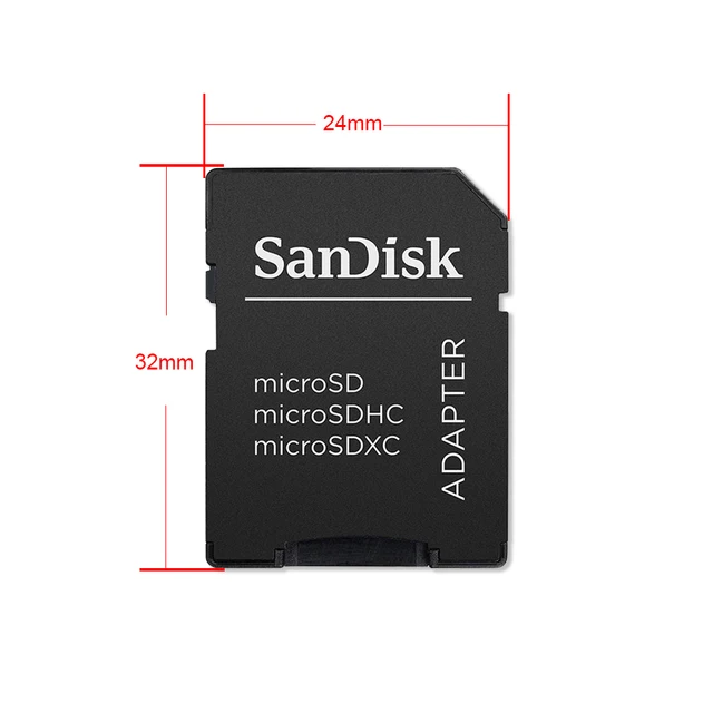 SanDisk MicroSD to SD Memory Card Adapter , Black  