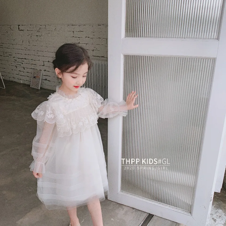 5350 платье-пачка принцессы с вышивкой для маленьких девочек г. Новые весенние вечерние платья для девочек на свадьбу и Пасху, одежды