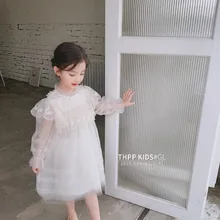 5350 платье-пачка принцессы с вышивкой для маленьких девочек г. Новые весенние вечерние платья для девочек на свадьбу и Пасху, одежды