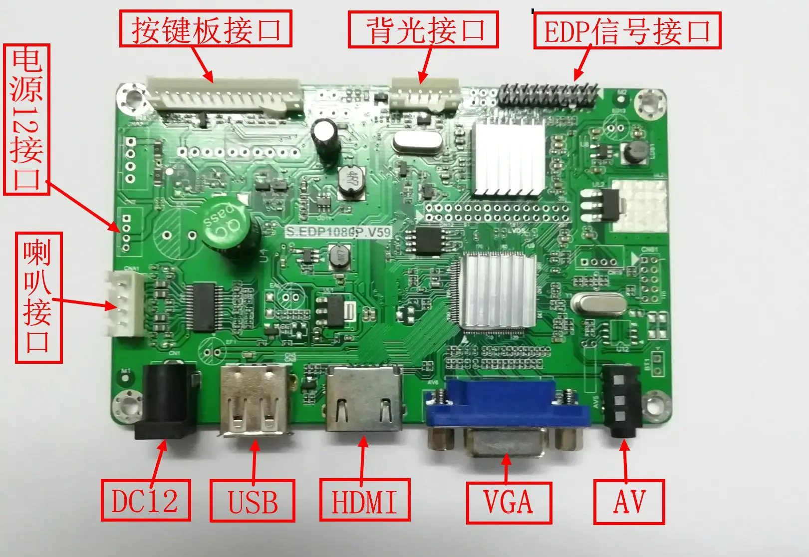 EDP драйвер платы/HDMI к EDP/драйвер платы дисплей аксессуары Высокая производительность схема V59