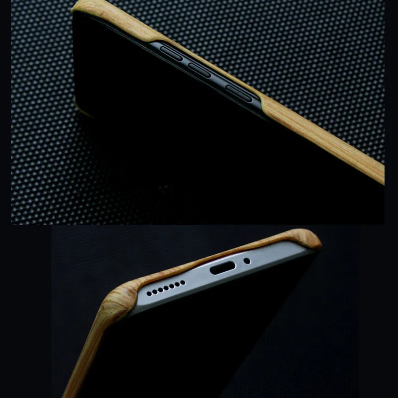 ultra thin real wood +carbon Hard Slim Cover For Huawei P50 /P50 Pro Bamboo Redwood Rosewood Wooden Case