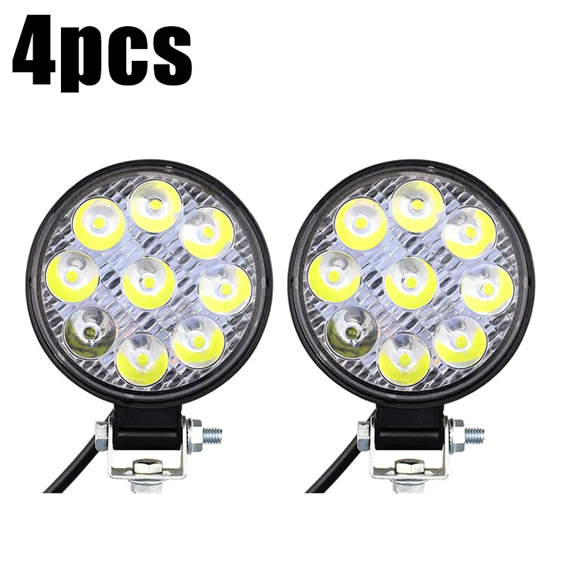 

4 X 27W 9-LED Car Light Waterproof Off-road Round Work Lamp For Truck ATV