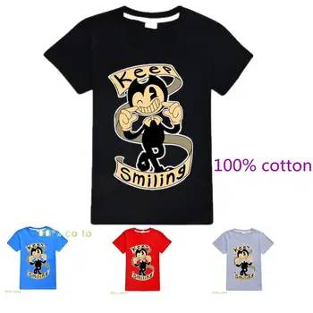 

Bendy and ink machine funny t shirt Casual bendy and ink machine funny fashion short sleeve tshirt kawaii BOYS streetwear Tops