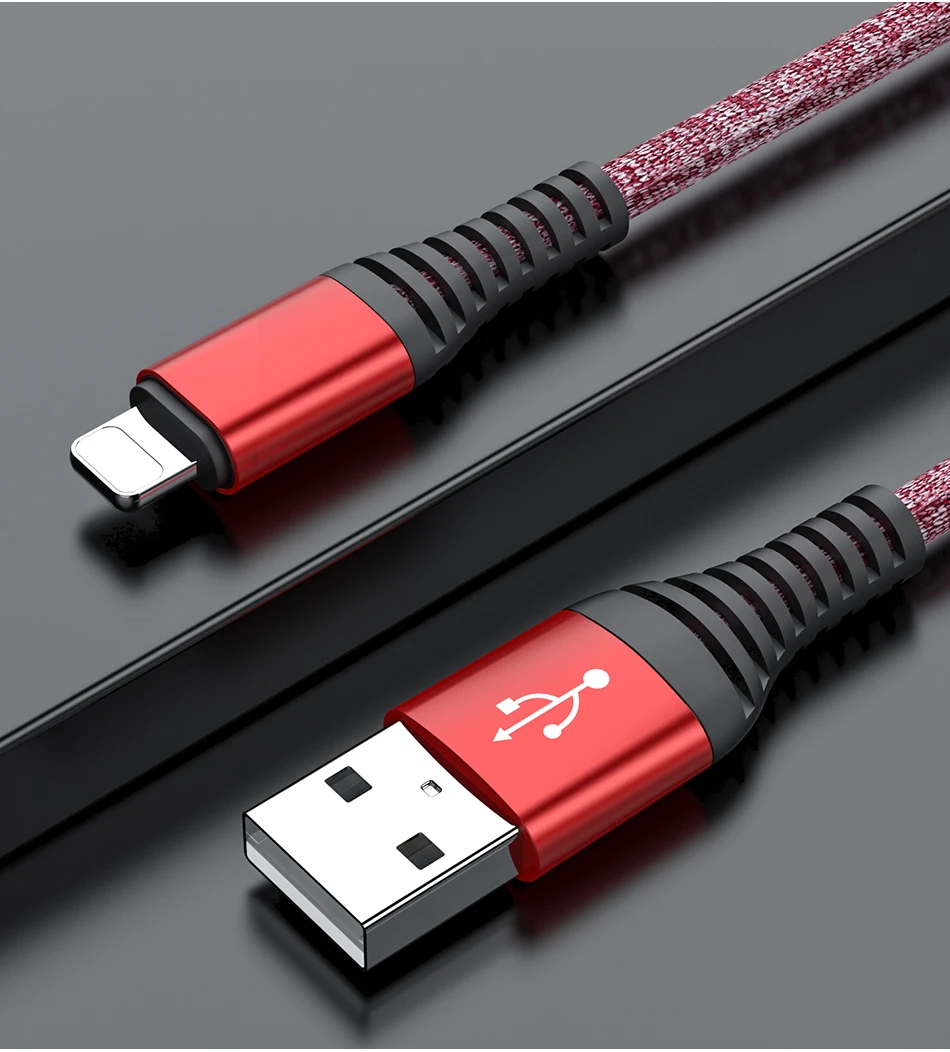 3.1A USB кабель для iPhone, зарядное устройство, быстрая зарядка данных, кабель для мобильного телефона для iPhone Xs Max Xr X 11 8 7 6 6S 5S iPad, провод, шнур 2 м
