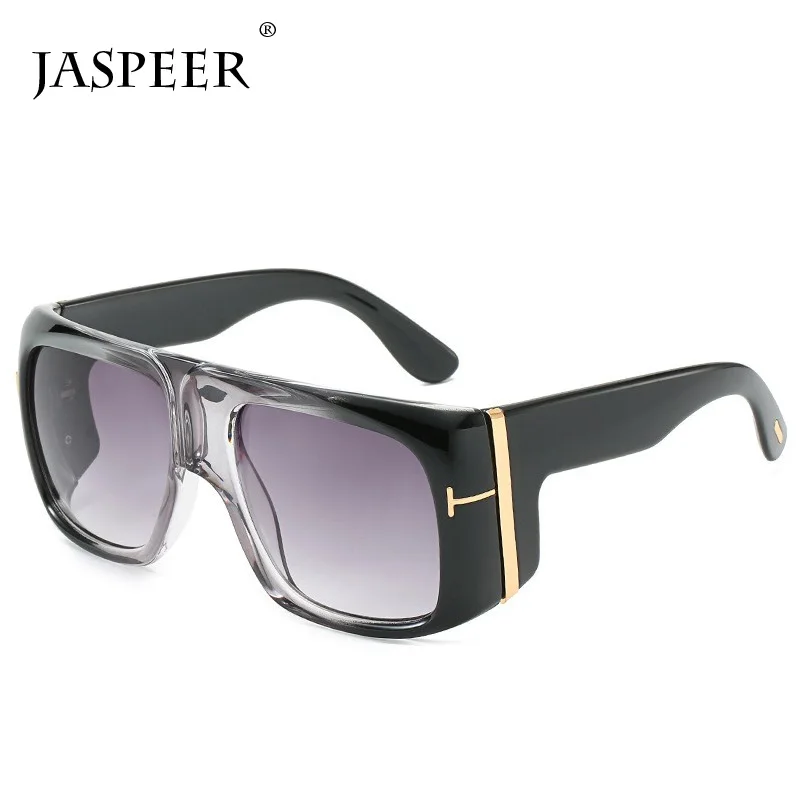 JASPEER мужские негабаритные Квадратные солнцезащитные очки бренд вождения солнцезащитные очки женские большие солнечные очки в оправе модные сиамские очки UV400