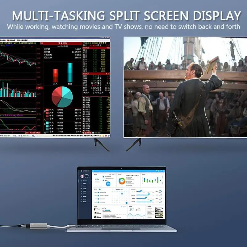 Usb type C на 2 порта HDMI адаптер 1 в 2 Выход HDMI конвертер для MacBook