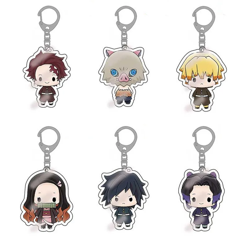 Модель 2019 года: фигурка кимецу без яйбы из аниме "Demon Slayer" Kamado Tanjirou Kamado Nezuko Hashibira Inosuke, брелок с подвеской, игрушки Juguetes