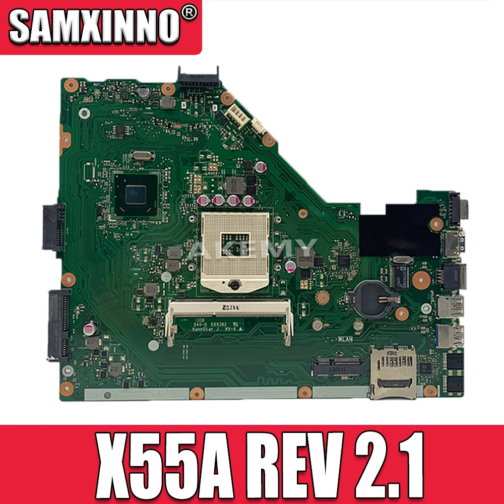 Материнская плата X55A REV: 2 1/2 HM70 DDR3 для For Asus ноутбука материнская тест материнской