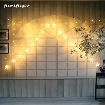 

2.5m LED Icicle star curtain Lights Eight Function Mode Fairy Lights For Wedding Christmas Garland Outdoor Curtain Light