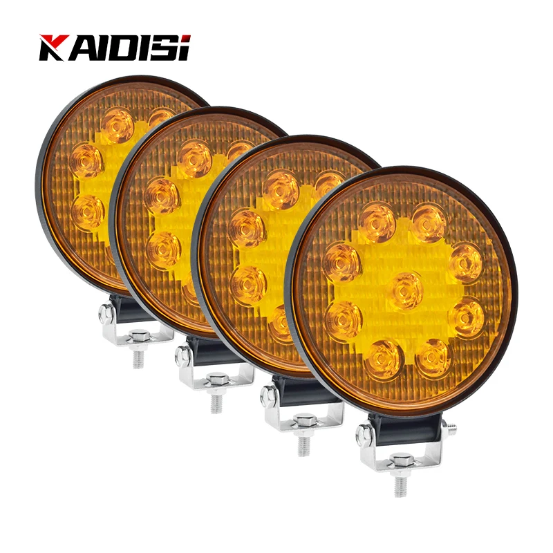 Круглые рабочие фары 27 Вт светодиодсветильник для внедорожников вездеходов