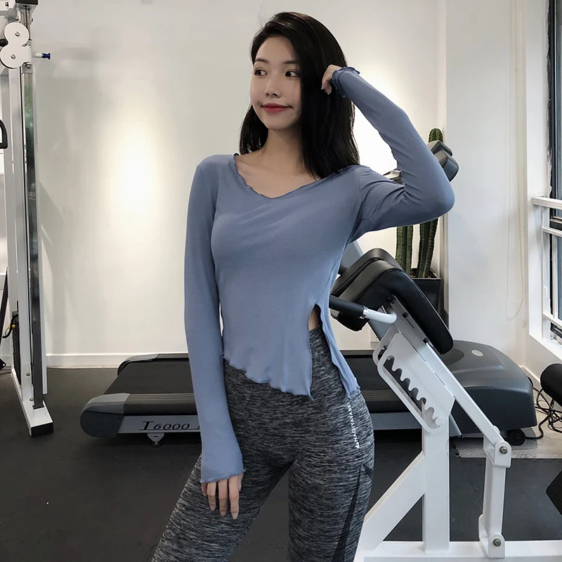 Sport Top Fitness Women Long Sleeve  Long Sleeve Shirt Gym Women Tight -  Sexy - Aliexpress