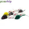 pawstrip 5Pcs/lot False Mouse Cat Toy With Sound Rattling Soft Real Rabbit Fur Toy For Cats 2inch Colorful Plush Rat Playing toy ► Photo 1/6