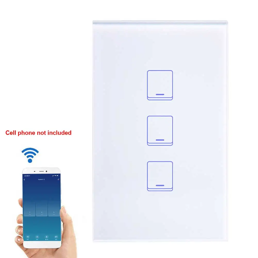 SONOFF T2US wifi Пульт дистанционного управления Автоматическая настенная сенсорная панель смарт-переключатель многофункциональные разъемы Легкий домашний вкл. ВЫКЛ
