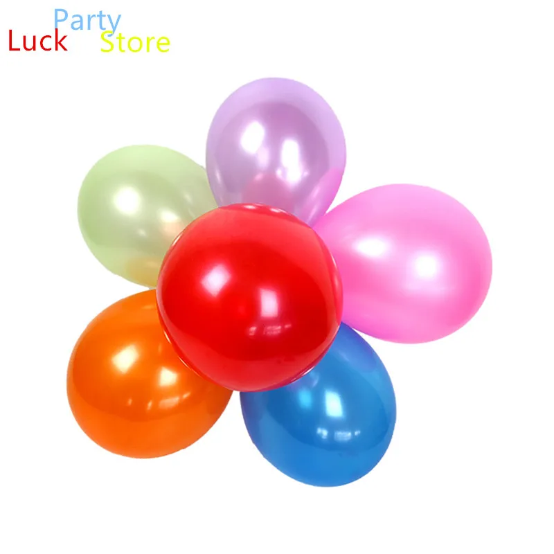 

100 шт. 10 дюймов 1,5 г жемчужные латексные воздушные шары с украшением для дня рождения свадьбы Рождества детская игрушка воздушные шары Globos