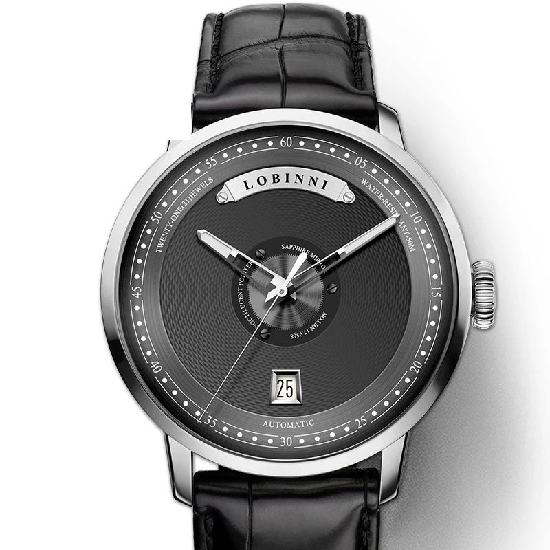 New Switzerland LOBINNI Men Watch Luxury Brand Japan MIYOTA Auto Mechanical MOVT Men's Watches Sapphire Leather Relogio L16050 - Цвет: 02